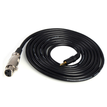 JPMIC kabel za mikrofon XLR samica – 3,5 mm utikač, pozlaćen, jezgro od bakra s cinkovim premazom, za kondenzatorski mikrofon