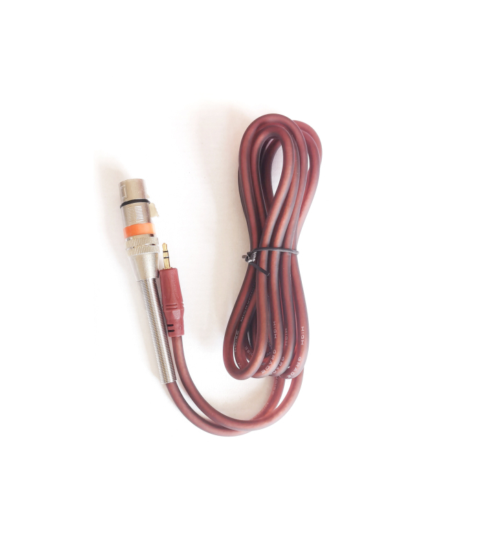 JPMIC kabel za mikrofon XLR samica – 3,5 mm utikač, pozlaćen, jezgro od bakra s cinkovim premazom, za kondenzatorski mikrofon