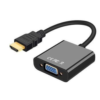 Hurricane Ice HDMI na VGA adapter, zlatni konektori, bakreni kabel, duljina 0.2 m