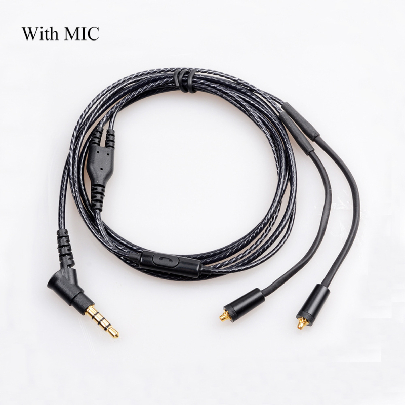 MMCX univerzalni audio kabel za slušalice SE215 SE535 UE900 – pleteni kabel, jezgro od bezoksidnog bakra, PVC izolacija