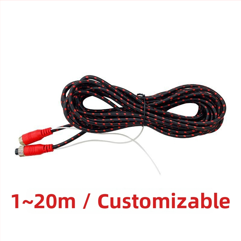 Leap Up automobilni HD 4-kanalni pleteni video kabel za stražnji pogled ROHS