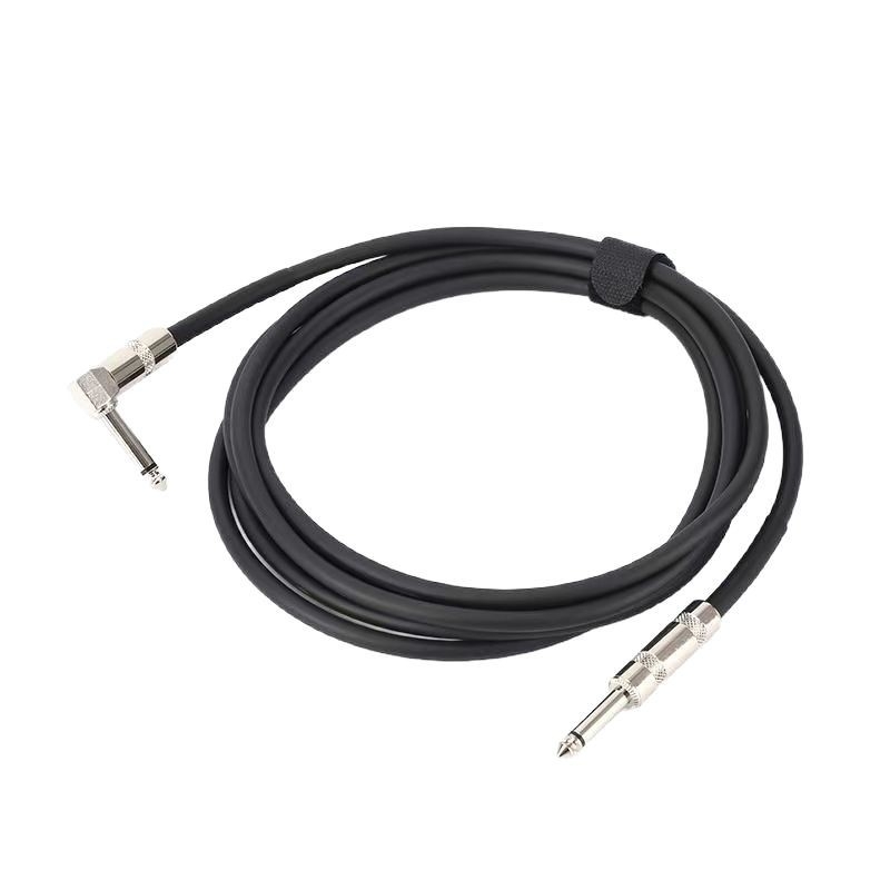 Audio kabel za gitaru, bas i elektroničku tipkovnicu, 6,35 mm konektor, oklopljen, niklirani, bakreno jezgro