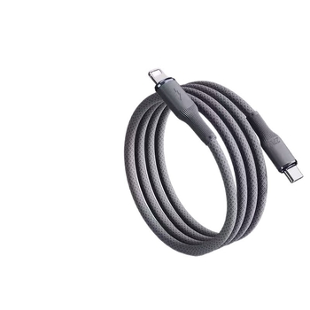 Cablu Apple PD de încărcare rapidă, din denim împletit, interfețe Lightning și USB-C, până la 27W