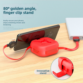 Cablu de încărcare 3 în 1 cu conectori Lightning, Micro USB și USB-C; putere de ieșire maximă 66W; material TPE