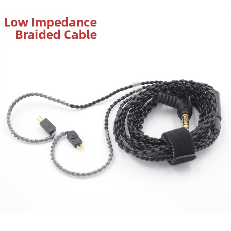 BQEYZ C1 IEM savienojošais kabelis, 3,5 mm ligzda, dubulti 0,78 mm PIN, vara bez pārklājuma sirds