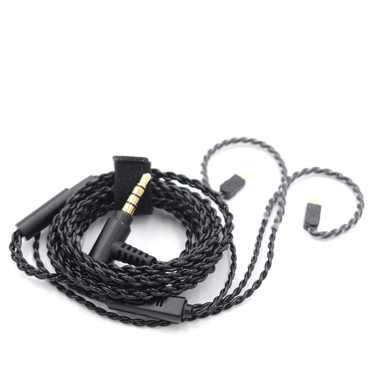 BQEYZ C1 IEM savienojošais kabelis, 3,5 mm ligzda, dubulti 0,78 mm PIN, vara bez pārklājuma sirds