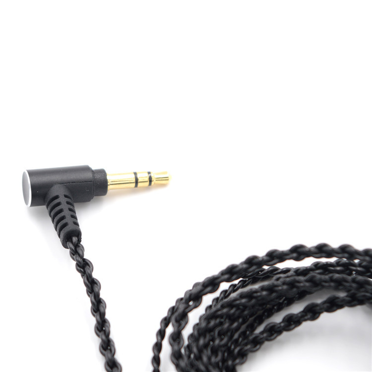 BQEYZ C1 IEM savienojošais kabelis, 3,5 mm ligzda, dubulti 0,78 mm PIN, vara bez pārklājuma sirds