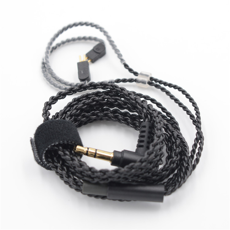 BQEYZ C1 IEM savienojošais kabelis, 3,5 mm ligzda, dubulti 0,78 mm PIN, vara bez pārklājuma sirds