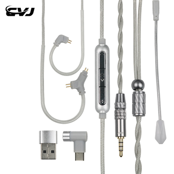 Cvj Hato2 pleteni gaming kabel s rotirajućim mikrofonom i zamjenjivim 3,5 mm / USB Type-C priključcima