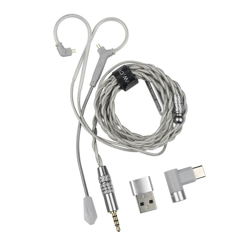 Cvj Hato2 pleteni gaming kabel s rotirajućim mikrofonom i zamjenjivim 3,5 mm / USB Type-C priključcima