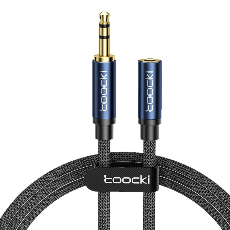 Toocki TQ-21 3,5 mm AV audio produžni kabel, pozlaćeni, jezgro od emajliranog bakra, bakreni vodič (RoHS)