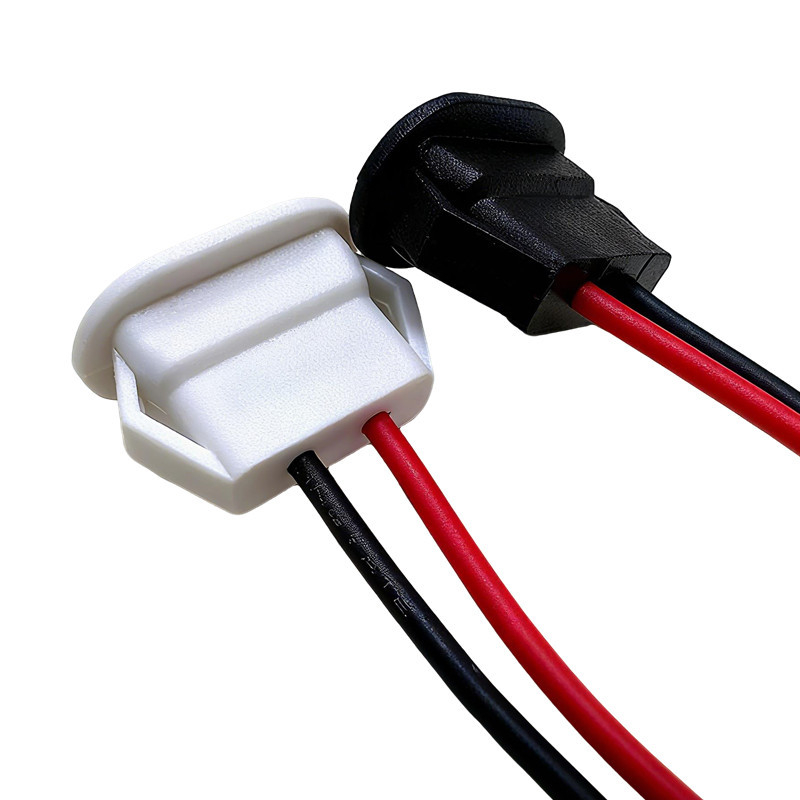 Type-C 2P ljepilo-ugrađeni ženski produžni kabel s vodootpornim konektorom, PVC izolacija, 2 jezgre, prilagodljiv presjek vodiča