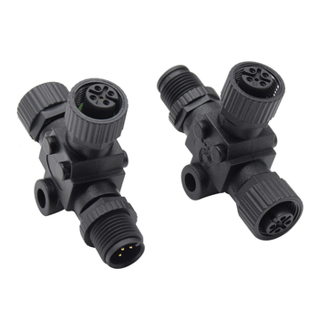 Sissam M12 Tee konektor - 5-pinski, PA66 izolator, oprema za jahtu