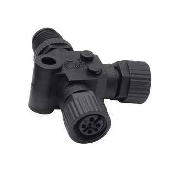 Sissam M12 Tee konektor - 5-pinski, PA66 izolator, oprema za jahtu