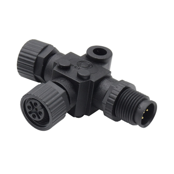 Sissam M12 Tee konektor - 5-pinski, PA66 izolator, oprema za jahtu