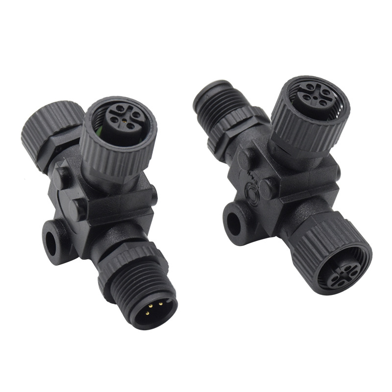 Sissam M12 Tee konektor - 5-pinski, PA66 izolator, oprema za jahtu