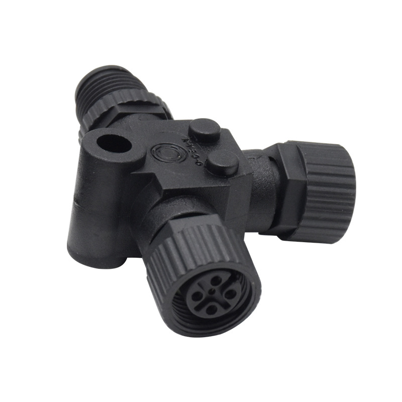 Sissam M12 Tee konektor - 5-pinski, PA66 izolator, oprema za jahtu