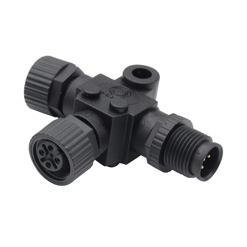 Sissam M12 Tee konektor - 5-pinski, PA66 izolator, oprema za jahtu