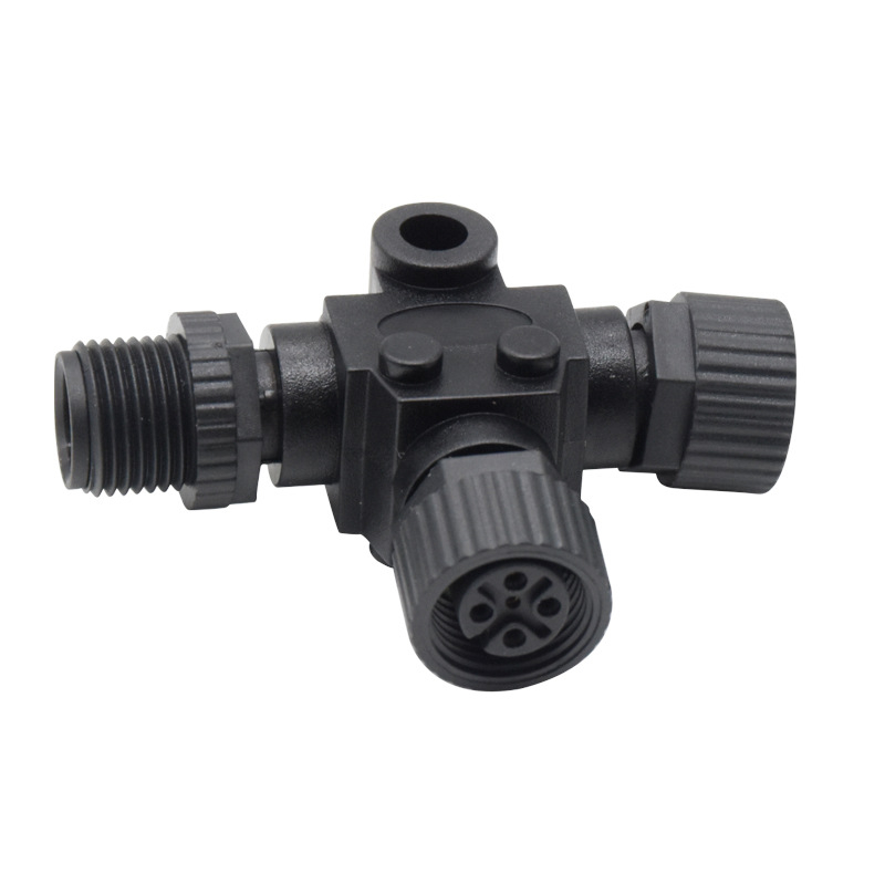 Sissam M12 Tee konektor - 5-pinski, PA66 izolator, oprema za jahtu