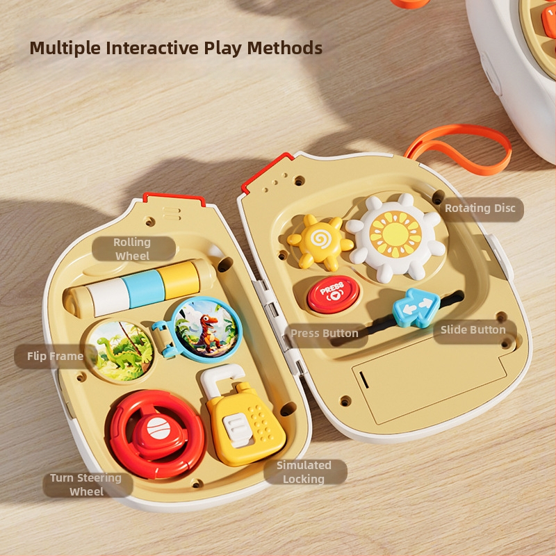 Armas beebide muusikaline mänguasi koos kaasaskantava tegevuste tahvliga, rooliga ja avamise funktsiooniga • Plastist • Bateritega • 0–3 aastat