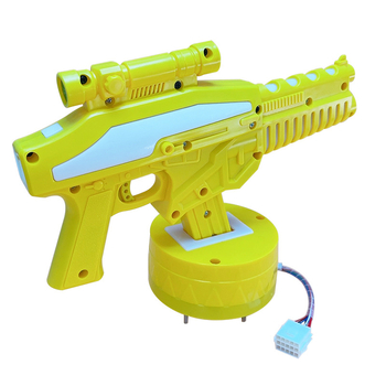 Consolă de joc pentru copii cu pușcă, single-player, carcasa din plastic, interfață de 15 pini, potrivită pentru vârsta 6–60 ani, greutate 3 kg