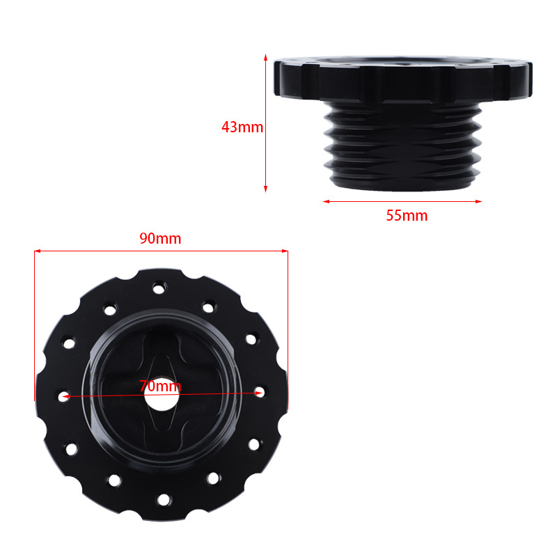 Volāna savienojuma adapters TX T500 TS pamatsimulatoram, alumīnija sakausējums