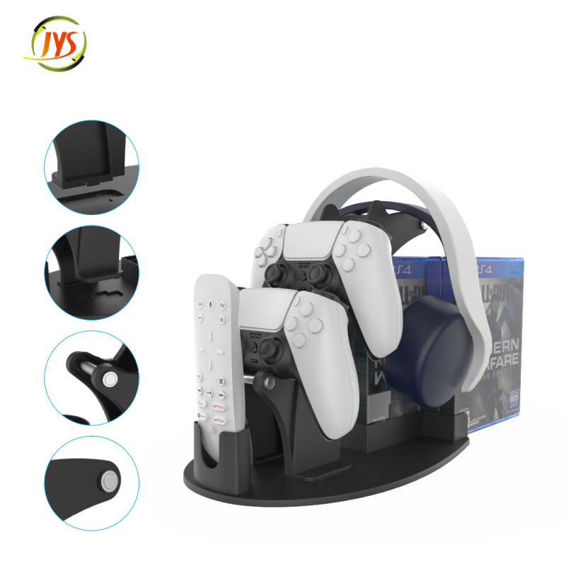Držač za kontroler s pretincima za diskove PS5/PS4/Xbox/NSPRO – ABS, model PS5, težina 440 g
