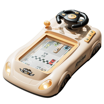 Bērnu stūres simulācijas braukšanas spēle – izglītojoša elektriskā galda spēļu konsole ar piedzīvojumu divos režīmos un mūziku, vecumā 7-14 gadi