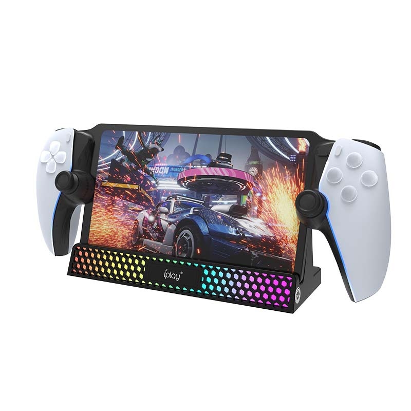 PS5 Portal φορητή βάση φόρτισης με RGB φωτισμό, διεπαφή Type-C, ABS περίβλημα, 315 g, συμβατό με PS5 Portal