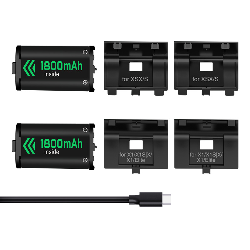 Dualna punjačka-stalka za Xbox Series S/X kontrolere (SKYPHER HHC-X) s Type-C, uključuje 2 baterije i 4 poklopca za baterije