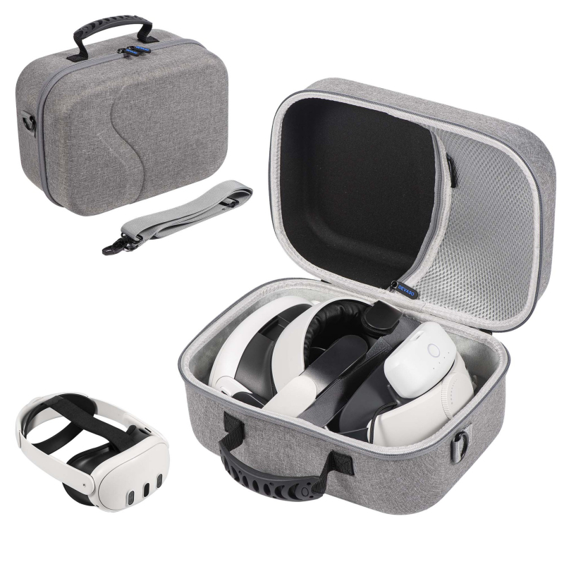 Startrc Games Torbica preko ramena za Meta Quest 3, EVA materijal, kvadratni dizajn velike kapacitete, prilagodljiv model