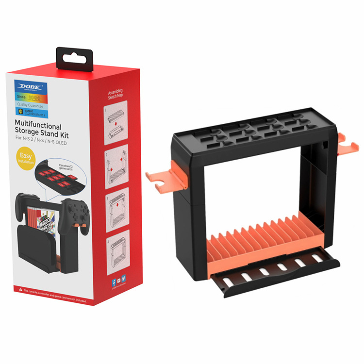 Switch2 Višenamjenska baza za skladištenje Switch2 i OLED – ABS materijal, 439 g, skladištenje diskova i igračkih kartica