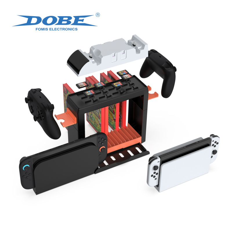 Switch2 Višenamjenska baza za skladištenje Switch2 i OLED – ABS materijal, 439 g, skladištenje diskova i igračkih kartica