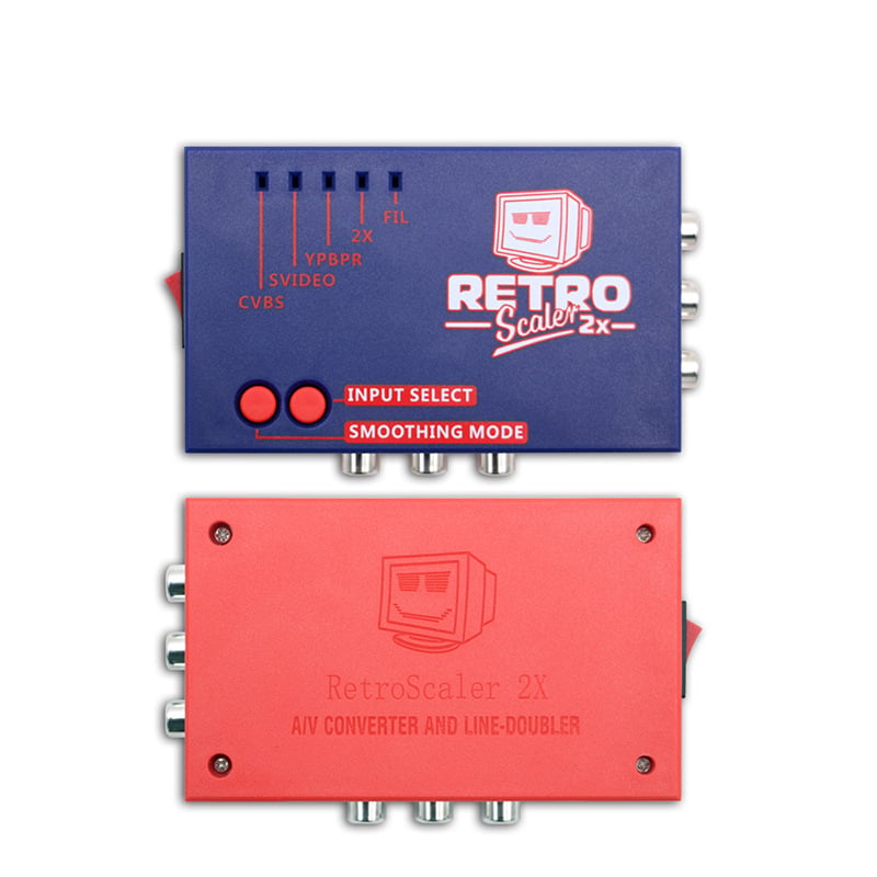 RetroScaler2x AV na HDMI linijski multiplikator, ODV verzija za nostalgične igre (YPbPr/S-Video/AV na HDMI). Kompatibilan s PS2, N64, NES, SEGA Dreamcast, Saturn, MD1