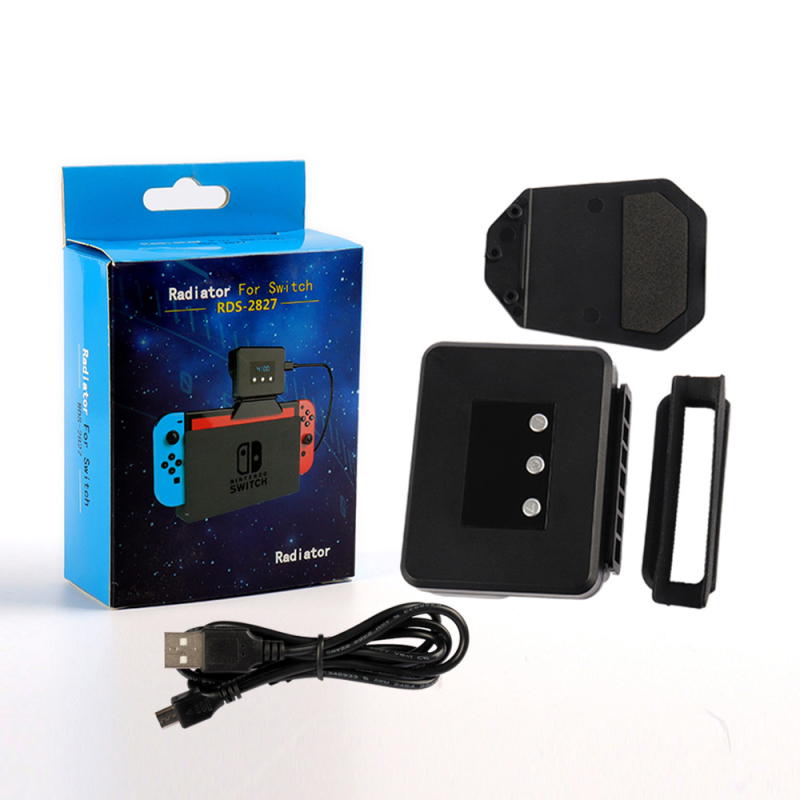 Dock Nintendo Switch cu ventilator de răcire și afișaj de date — ABS, greutate 94.2 g, interfață micro, compatibil cu baza Switch