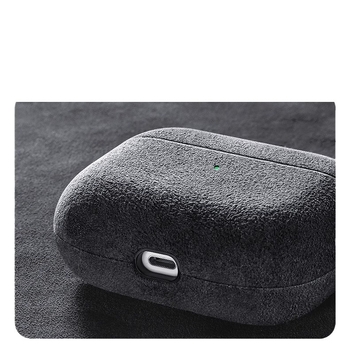 Husă de protecție din piele nubuc pentru Apple AirPods Pro 2/3