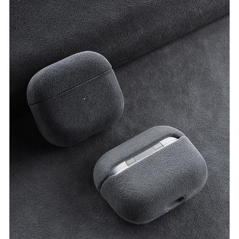 Husă de protecție din piele nubuc pentru Apple AirPods Pro 2/3