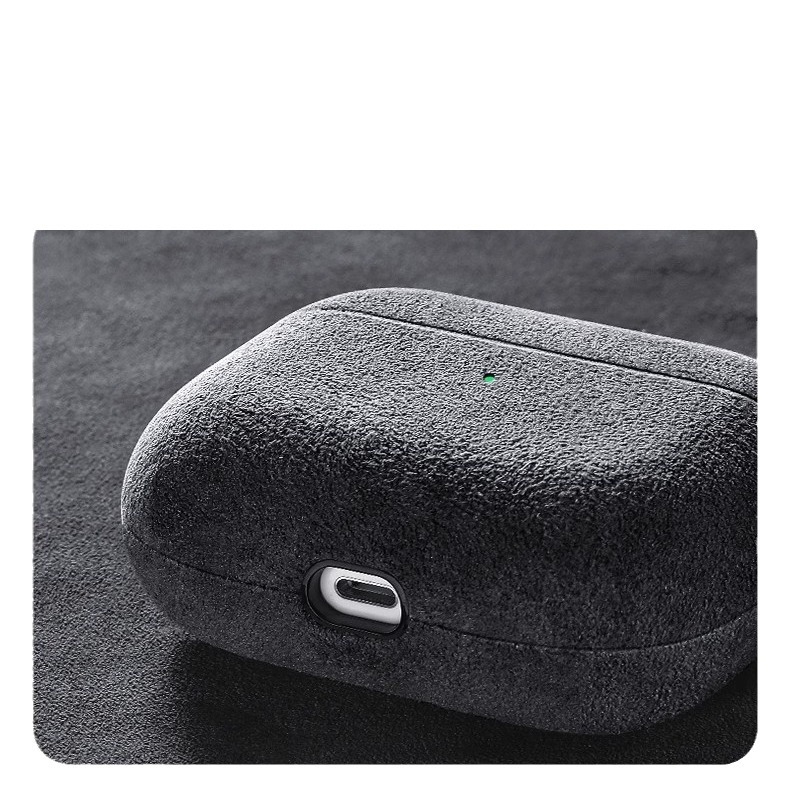 Husă de protecție din piele nubuc pentru Apple AirPods Pro 2/3
