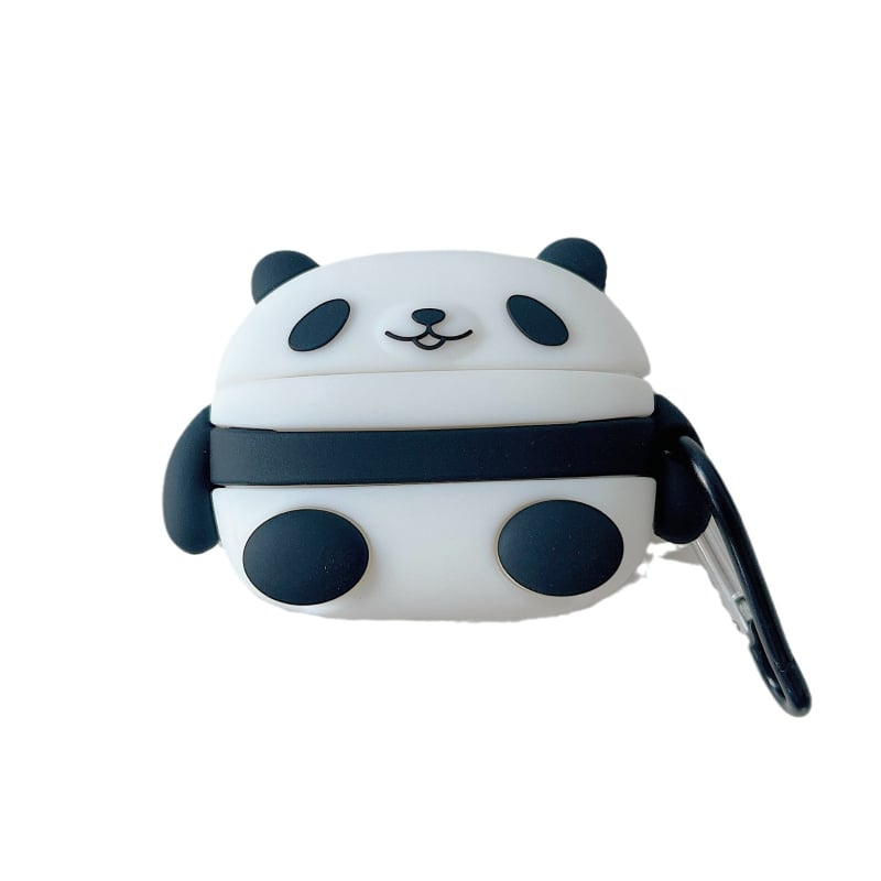 Husa de protecție AirPods Panda – din silicon, husă moale, relief 3D, design desen animat, compatibilă cu AirPods 1/2/Pro