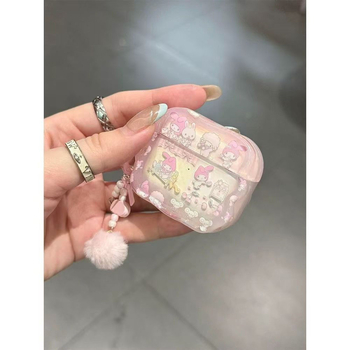 Pouzdro na AirPods pre Apple – Hfill, silikónové mäkké púzdro, kreslený štýl, dizajn Milky Melody a Lamb Party, Kompatibilné s AirPods 4 a AirPods Pro (2./3. generácia)