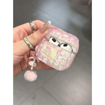 Pouzdro na AirPods pre Apple – Hfill, silikónové mäkké púzdro, kreslený štýl, dizajn Milky Melody a Lamb Party, Kompatibilné s AirPods 4 a AirPods Pro (2./3. generácia)