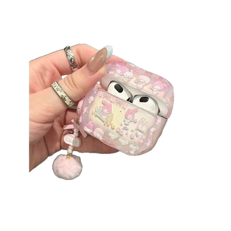 Pouzdro na AirPods pre Apple – Hfill, silikónové mäkké púzdro, kreslený štýl, dizajn Milky Melody a Lamb Party, Kompatibilné s AirPods 4 a AirPods Pro (2./3. generácia)