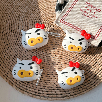 Ultron silikonska futrola za AirPods Pro3 – crtani mačji dizajn, injekcijsko oblikovanje, kompatibilno s Apple