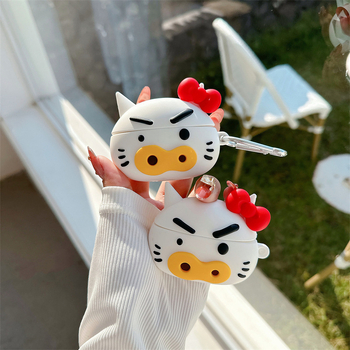 Ultron silikonska futrola za AirPods Pro3 – crtani mačji dizajn, injekcijsko oblikovanje, kompatibilno s Apple