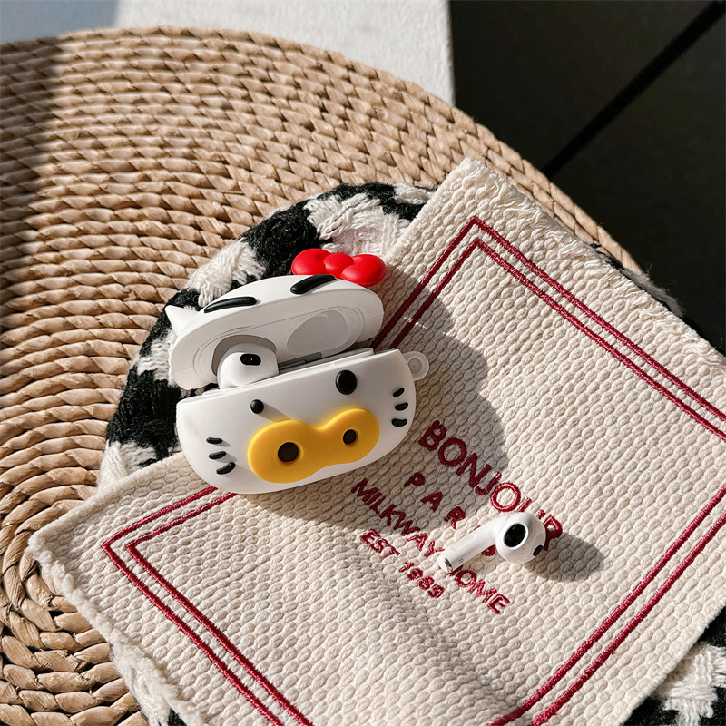 Ultron silikonska futrola za AirPods Pro3 – crtani mačji dizajn, injekcijsko oblikovanje, kompatibilno s Apple