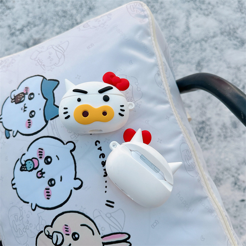 Ultron silikonska futrola za AirPods Pro3 – crtani mačji dizajn, injekcijsko oblikovanje, kompatibilno s Apple