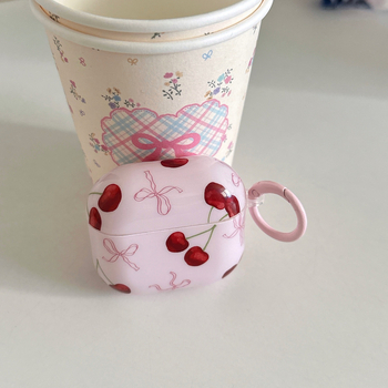 Zaštitna futrola za AirPods Pro – dizajn trešnje, TPU, sve-u-jednom kućište, injekcijsko oblikovanje, prilagodljivo Apple AirPods Pro 2. i 3. generacije