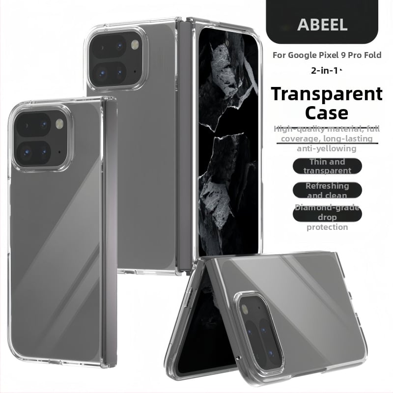 Google Pixel 10/9 Pro Fold tālruņa vāciņš, PC ar injekcijas liešanu, triecienizturīgs, izturīgs pret kritieniem, nodilumizturīgs, pret pirkstu nospiedumiem