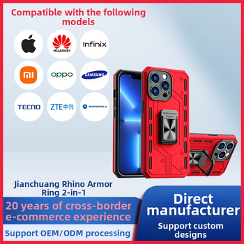 Automobiļa magnētiskā telefona vāciņš ar gredzenu 2-in-1, TPU materiāls, mīksts silikons, izturīgs pret triecieniem, turētājs