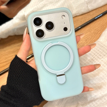 Divfunkcionāla magnētiskā saliekamā statīva no šķidrā silikona iPhone 17 Pro Max